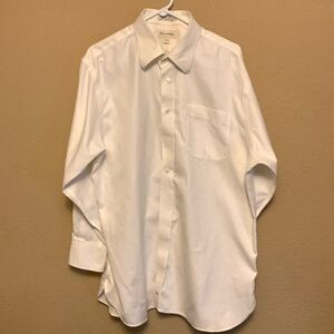 John W. Nordstrom Men’s Long Sleeved Dress Shirt Size 17 White
